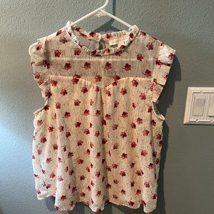 LNWOT Monteau Sleeveless Blouse Size XL